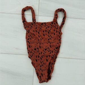 Hunza G Animal Print Swimsuit